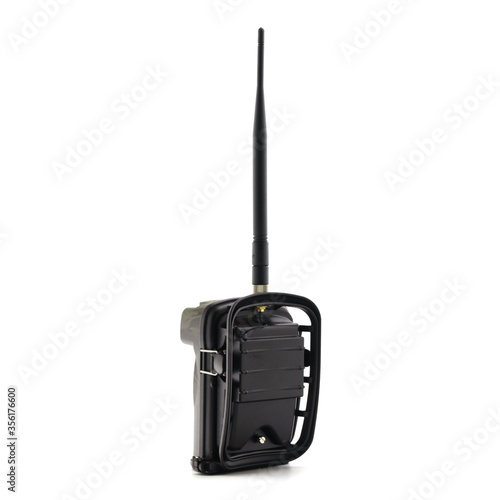 camera trap isolated on white background