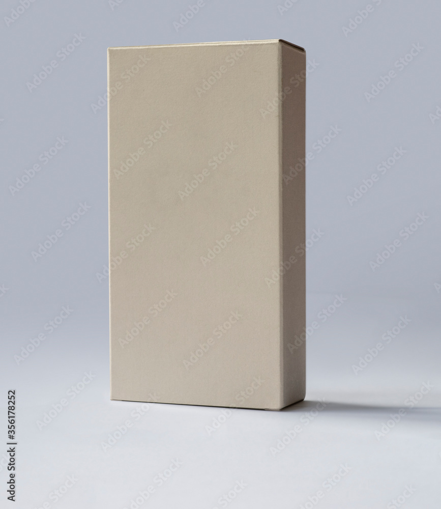 Empty Package brown cardboard box on white background Empty Package brown cardboard box on white background