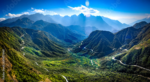The landscape of sapa in northern Vietnam photo