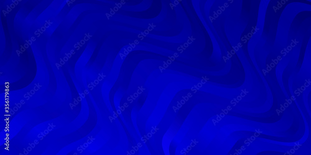Dark BLUE vector layout with curves. Brand new colorful illustration with bent lines. Pattern for commercials, ads. Dark BLUE vector layout with curves. Brand new colorful illustration with bent lines. Pattern for commercials, ads.