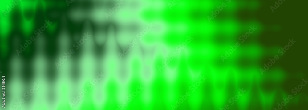 An abstract psychedelic wavy green gradient background image.
