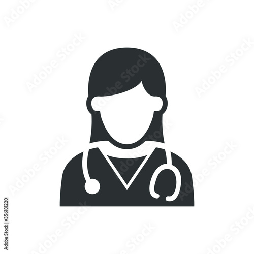 Female doctor icon