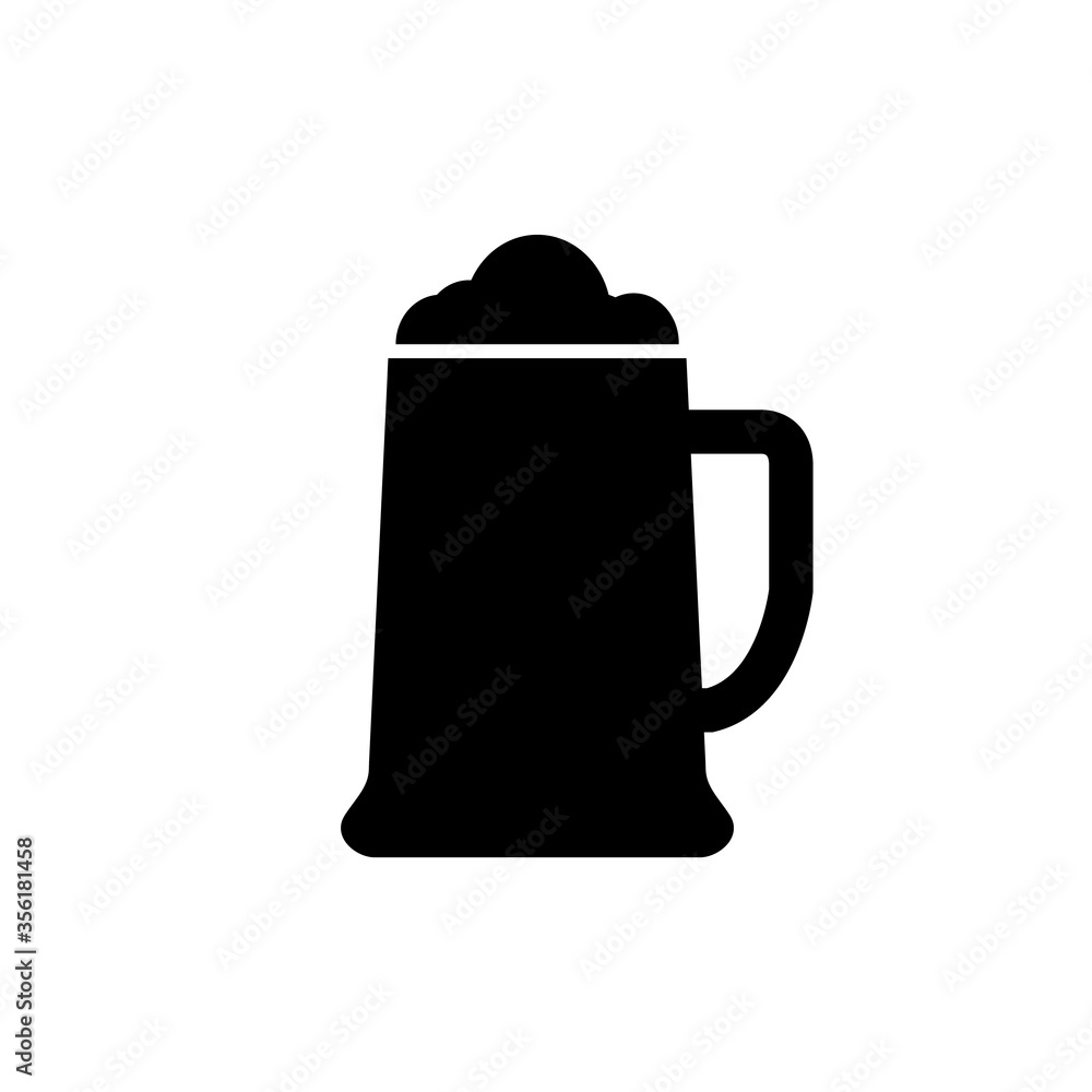 Beer icon, logo isolated on white background Beer icon, logo isolated on white background