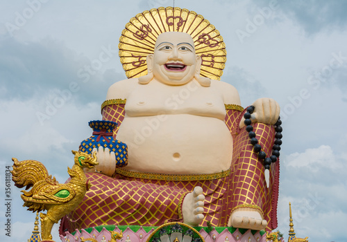 Big Buddha statue in Wat Plai Laem, Koh Samui,Thailand