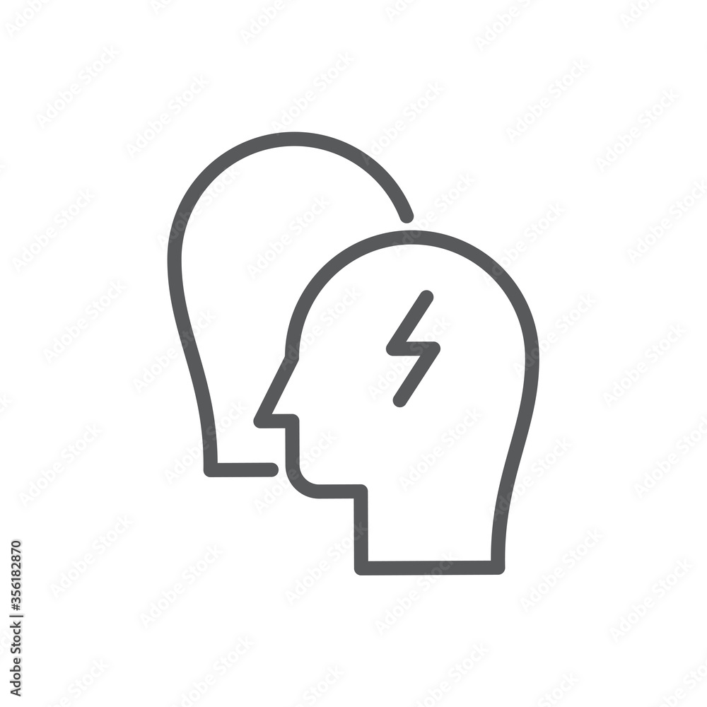 Conflict Resolution vector icon symbol isolated on white background Conflict Resolution vector icon symbol isolated on white background