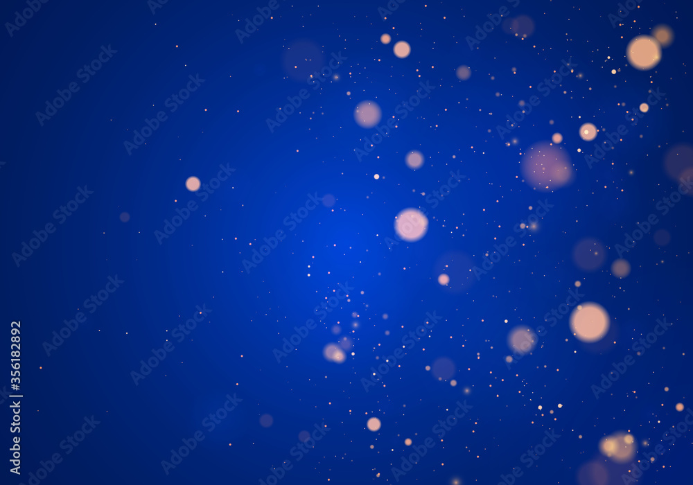 Blue bokeh light