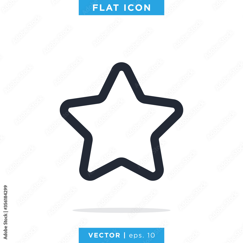 Star icon vector logo design template. Editable stroke Star icon vector logo design template. Editable stroke