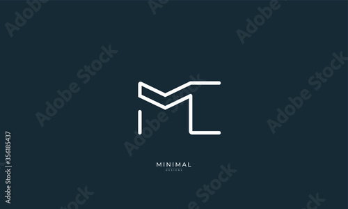 Alphabet letter icon logo MC