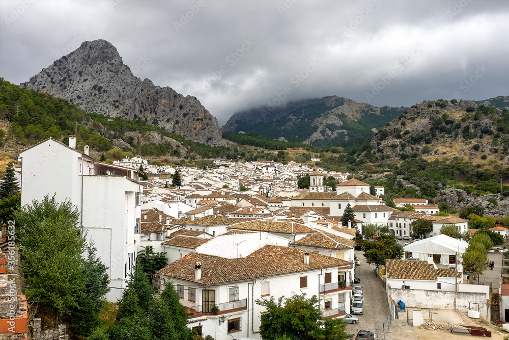 Fototapeta premium Grazalema, white village in the province of Cadiz, Andalusia, Spain