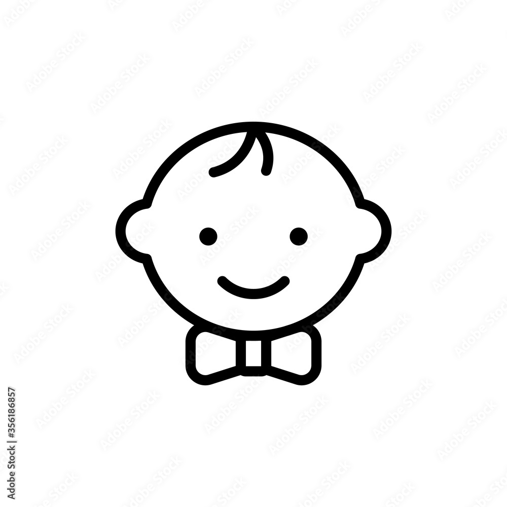 Baby, boy icon. Simple line, outline vector elements of Children's day icons for ui and ux, website or mobile application Baby, boy icon. Simple line, outline vector elements of Children's day icons for ui and ux, website or mobile application