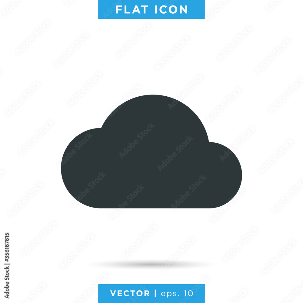 Cloud Icon Vector Design Template. Cloud Icon Vector Design Template.