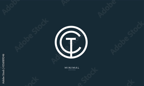 Alphabet letter icon logo OCT or TCO photo