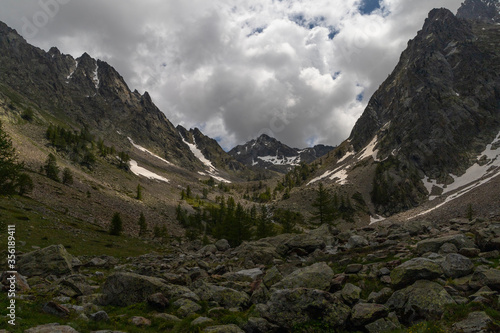 mountain views in the upper Gesso Valley