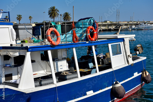 restaurant boat where you can have lunch on board  Imperia Italy