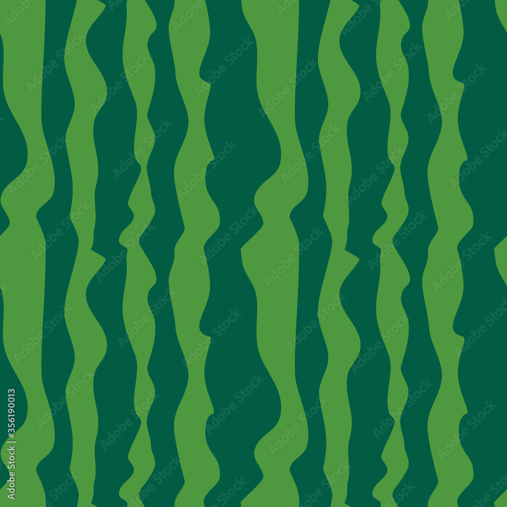 Vector illustration of watermelon skin realistic pattern. vector background of summer. food texture.