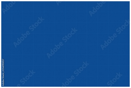 Blueprint graphic lined paper. Blank Technical industrial concept illustration.Empty grid with editable outline strokes. 