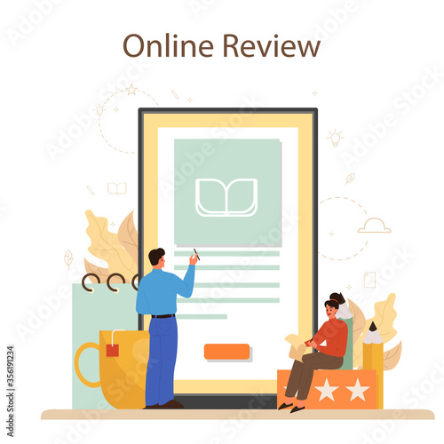 Professional critic online service or platform. Journalist making