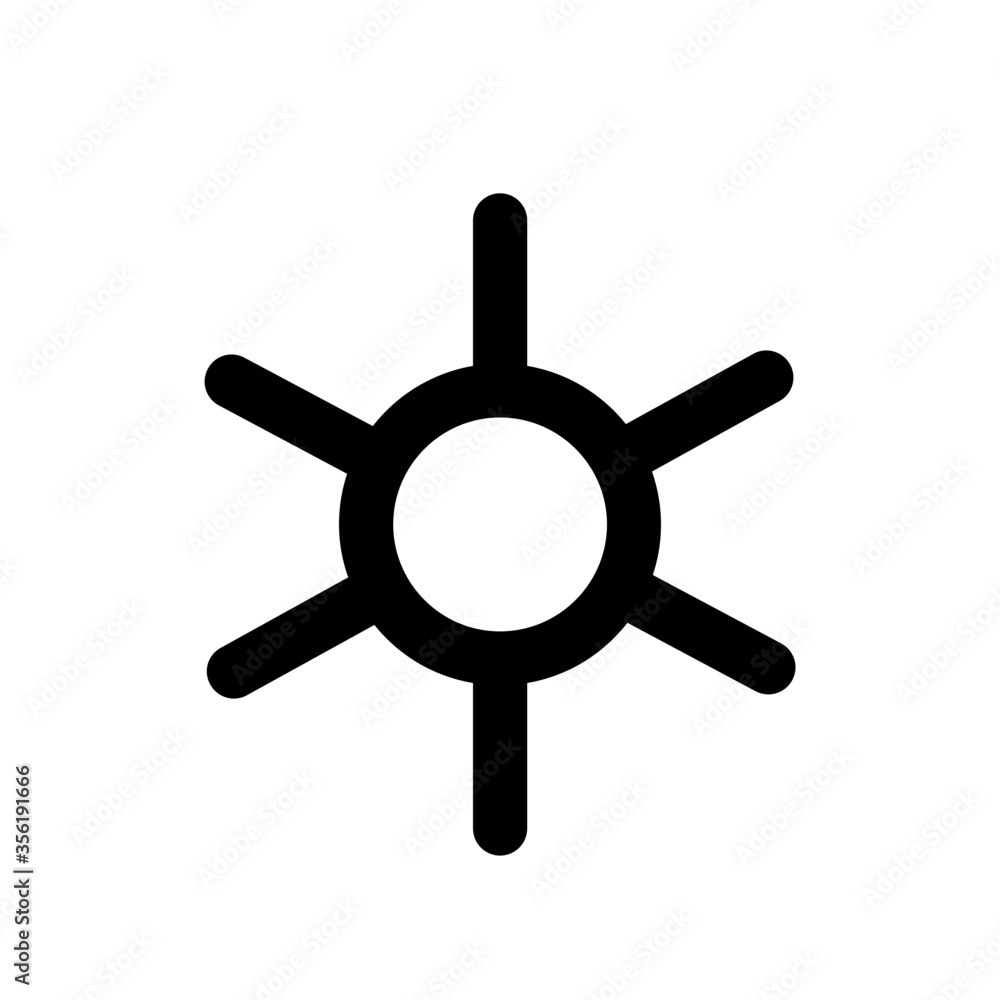 Obraz premium Steering wheel icon