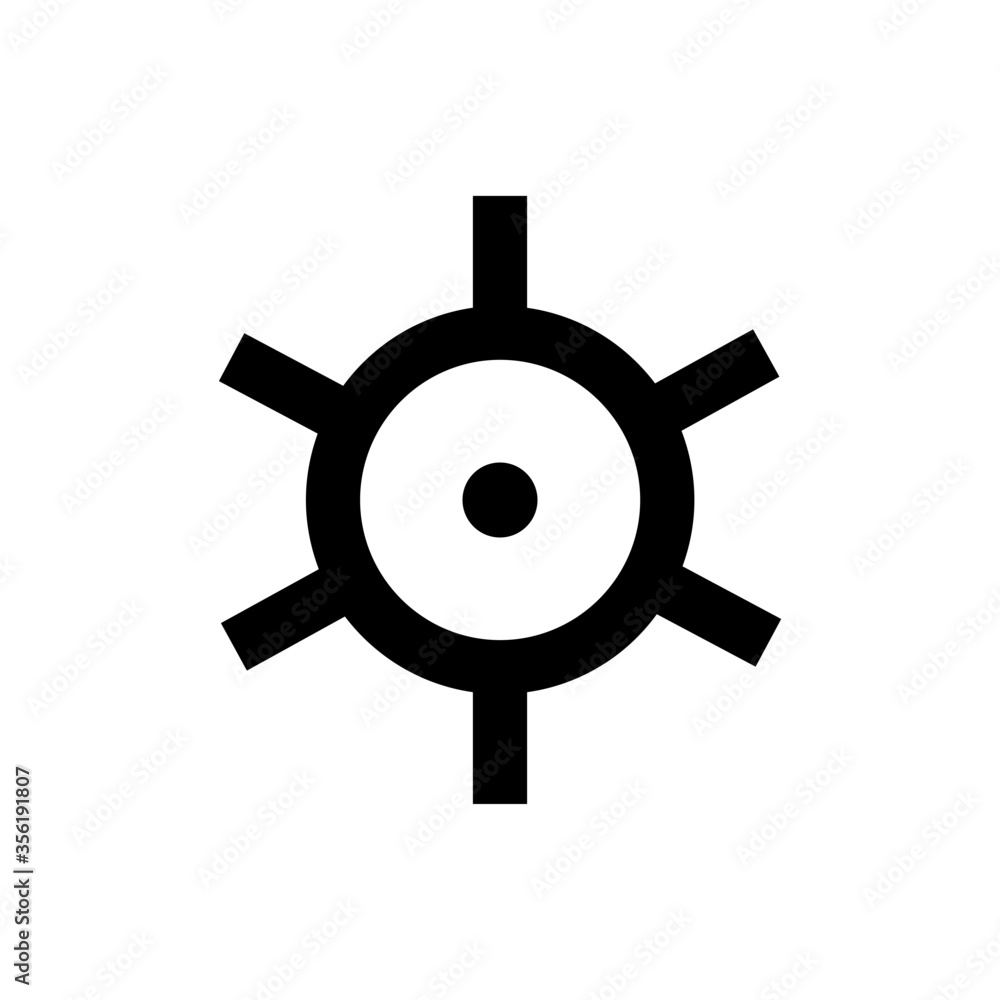 Obraz premium Steering wheel icon