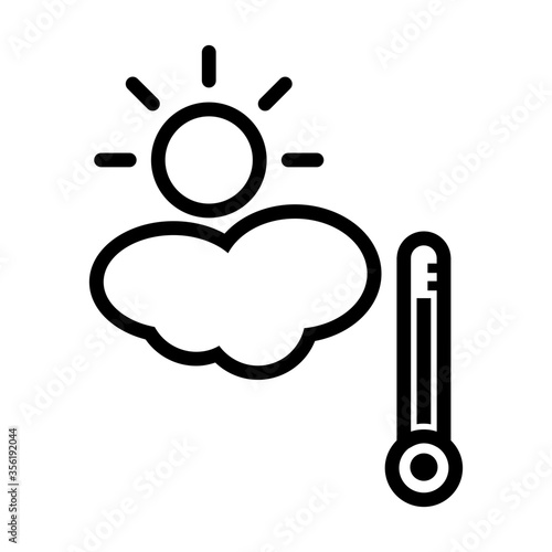 Humid temperature icon