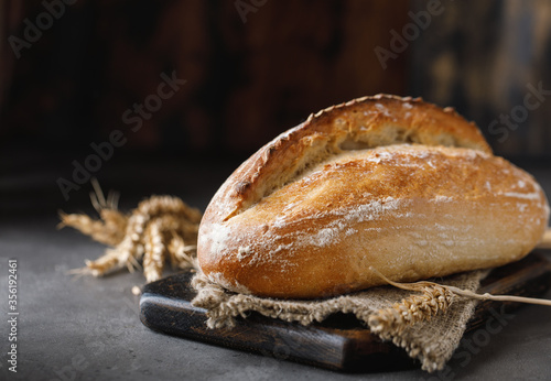 Freshly baked bread. Sourdough homemade bread