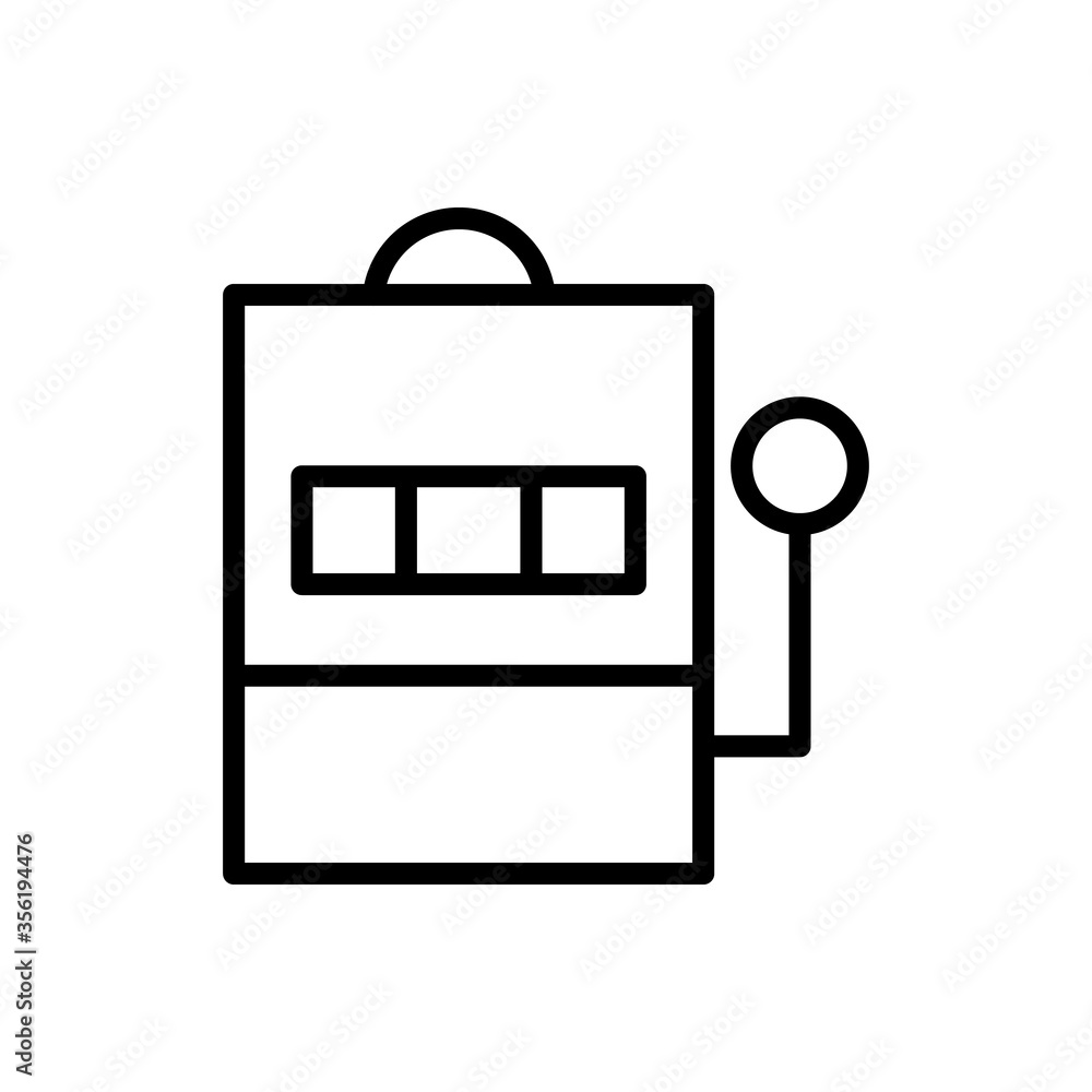 Jackpot, game icon. Simple line, outline vector elements of free time ...
