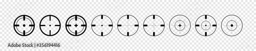 Target. Target vector icons, isolated. Aim collection. Target symbols. Aim for aiming. Vector illustration