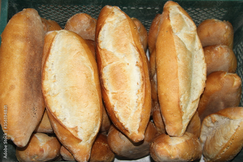 Close up of loaf of bread, baking breads Close up of loaf of bread, baking breads