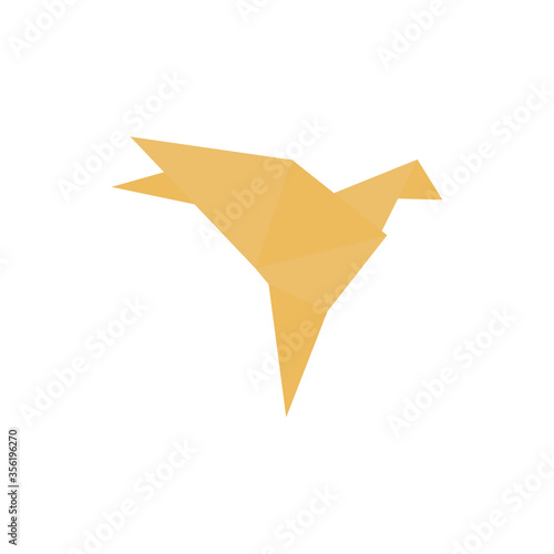 Origami, bird icon. Simple color vector elements of free time icons for ui and ux, website or mobile application