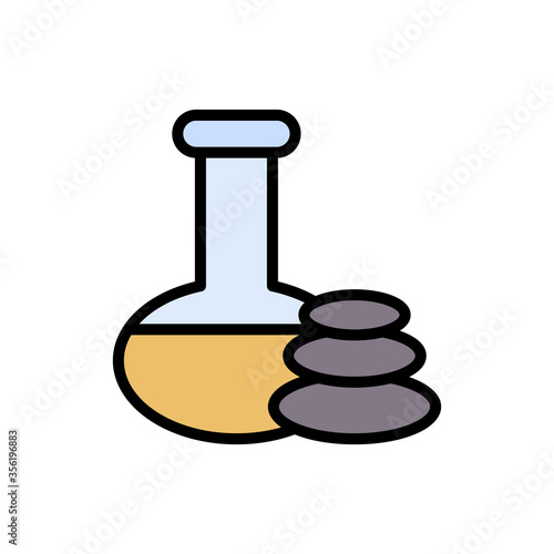 Oil, stone, spa icon. Simple color with outline vector elements of free time icons for ui and ux, website or mobile application