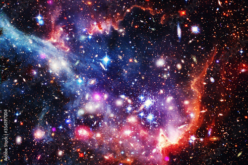 Fototapeta Naklejka Na Ścianę i Meble -  Glaxies and nebula in deep space. Star cluster. The elements of this image furnished by NASA.