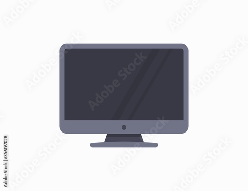 Desktop computer icon. vector illustration