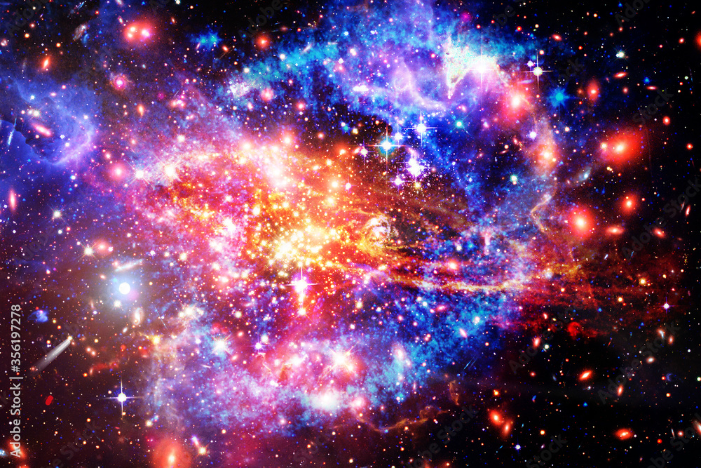 Space and galaxy. The elements of this image furnished by NASA.