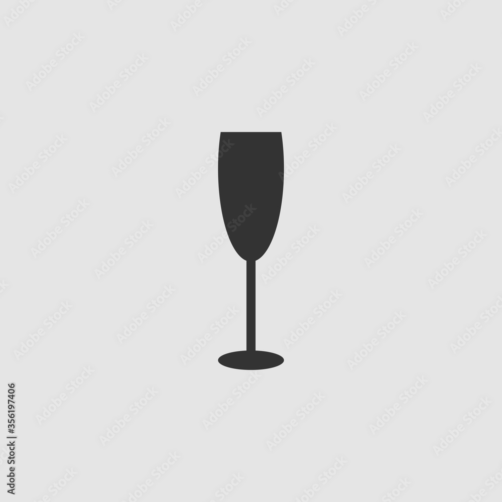 Goblet icon flat. Goblet icon flat.