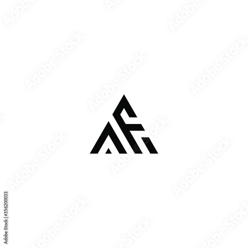 af letter vector logo abstract