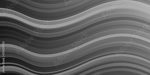 Light Gray vector template with lines. Colorful geometric sample with gradient curves. Pattern for websites, landing pages.