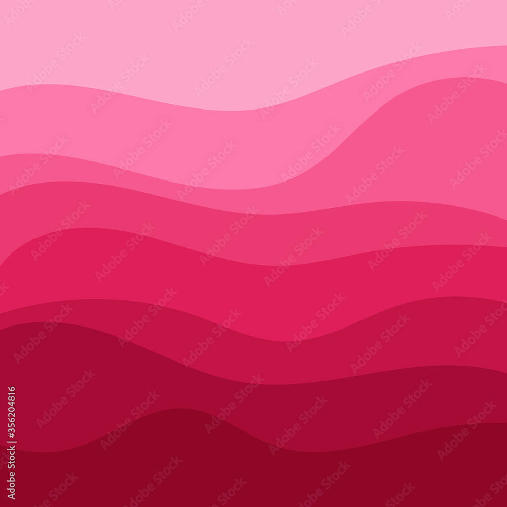 Abstract pink wavy vector background
 - obrazy, fototapety, plakaty 