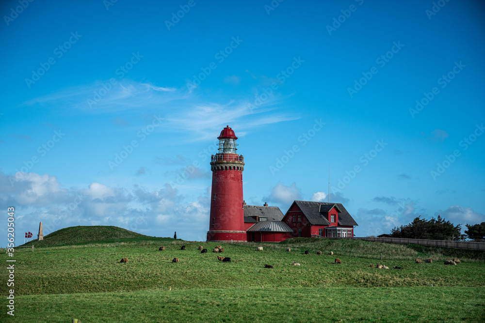red lighthouse in denmark red lighthouse in denmark