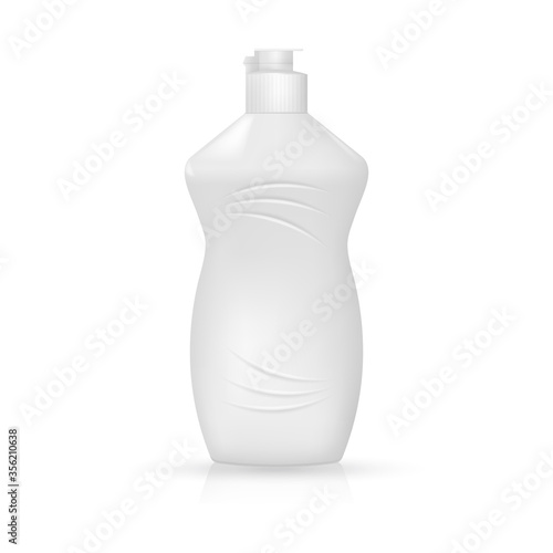 An empty plastic bottle