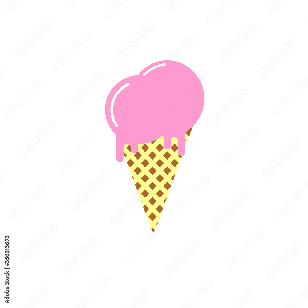 Ice Cream icon, graphic design template, vector illustration