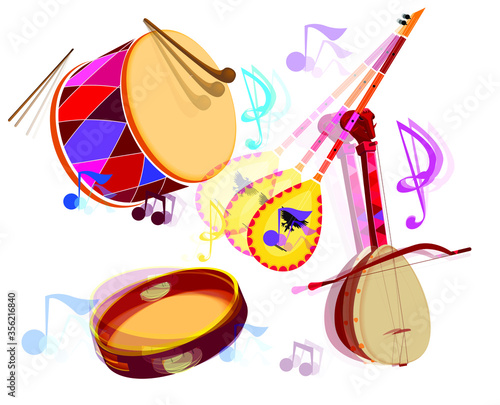 albanian folk instrumental music in motion