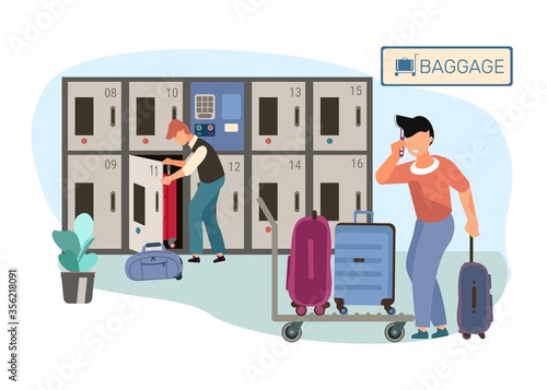 Baggage Room Flat Composition