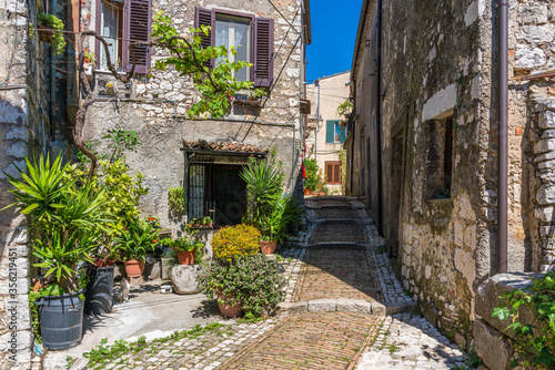 The beautiful village of Castro dei Volsci  near Frosinone  Lazio  Italy.