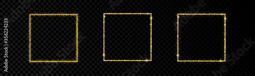 Shiny frames with glowing effects
