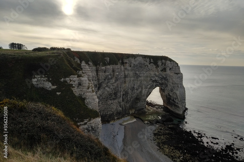 Felswand in der Normandie