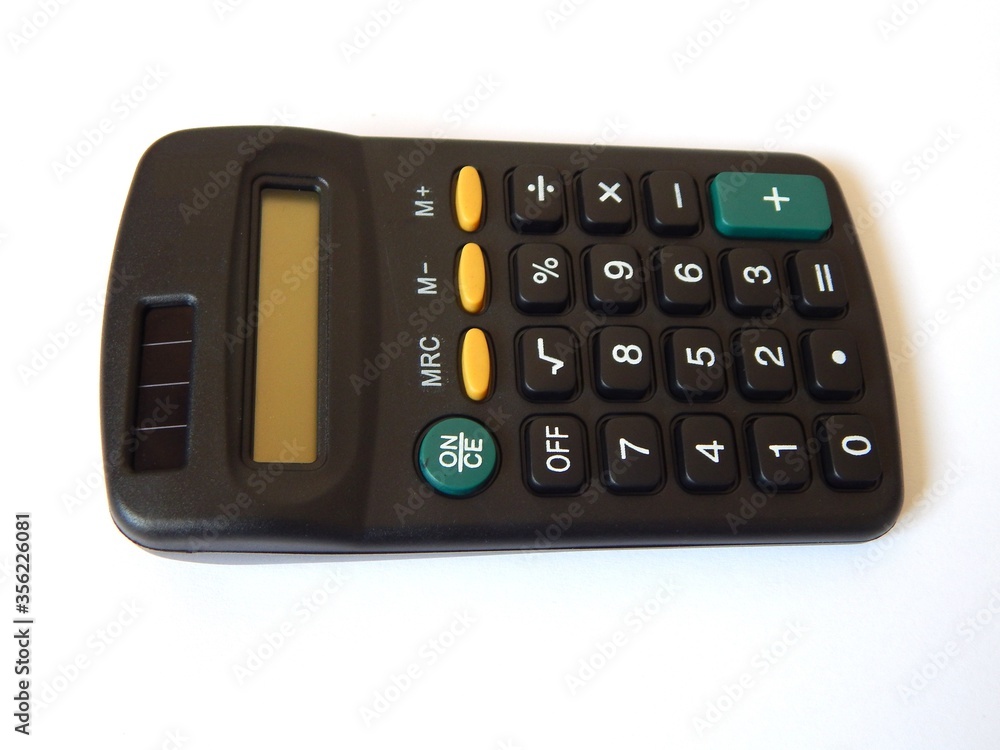 Electronic calculator isolated on a white background. Electronic calculator isolated on a white background.