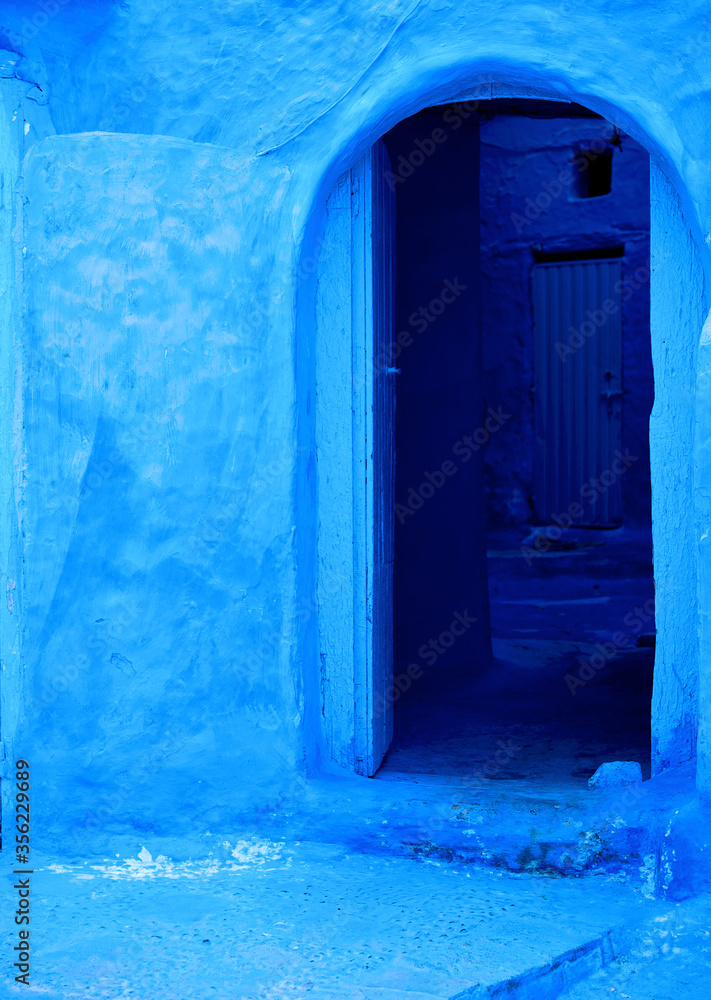 blue medina of Chefchaouen city in Morocco, North Africa blue medina of Chefchaouen city in Morocco, North Africa