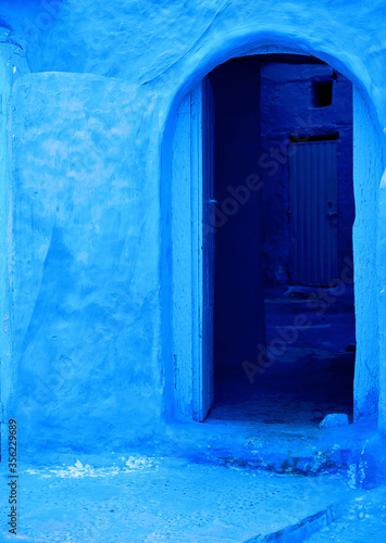 blue medina of Chefchaouen city in Morocco, North Africa © Eva Peñuela Py