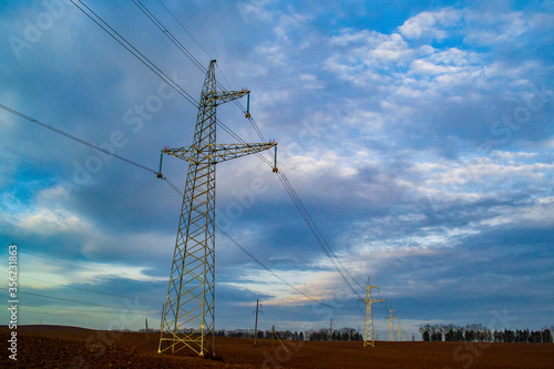 Wallpaper Mural high voltage pole Torontodigital.ca