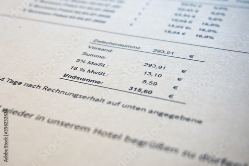 Mehrwertsteuersenkung photo